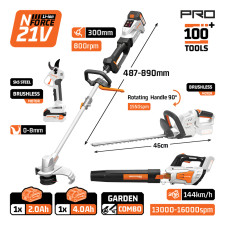 Νακαυαμα Pro Ec1750X24T4 Σετ Κήπου Μπαταρίας Nforce 21V EC1750X24T4 NAKAYAMA PRO (086277)