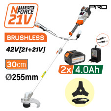 Nakayama Pro Ec4611X44 Θαμνοκοπτικό Brushless Μπαταρίας 42V (21+21),Li-Ion,2X4Ah,30Cm Μεσινέζα EC4611X44 NAKAYAMA PRO (086406)