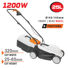 Nakayama Em3221 Χλοοκοπτική Ηλεκτρική 1200W,Κοπή 32Cm,Κάδος 25L,Ρύθμιση 3 Θέσεων (25/45/65Mm) EM3221 NAKAYAMA (084365)