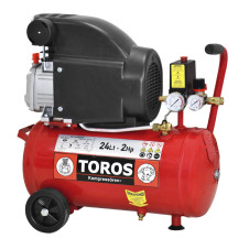 TOROS:  ΑΕΡΟΣΥΜΠΙΕΣΤΗΣ ΜΟΝΟΜΠΛΟΚ  24LT/2HP 230V - 40141