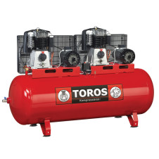 TOROS: ΑΕΡΟΣΥΜΠΙΕΣΤΗΣ ME 2 ΚΕΦΑΛΕΣ ΜΕ ΙΜΑΝΤΑ 900LIT/15HP-(7,5+7,5)HP ΜΕ ΠΙΝΑΚΑ Υ/Δ - 602074
