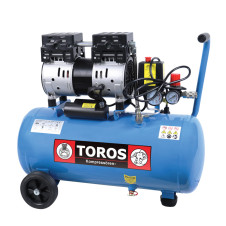 TOROS: ΑΕΡΟΣΥΜΠΙΕΣΤΗΣ OILFREE ΧΑΜΗΛΟΥ ΘΟΡΥΒΟΥ (SILENT) 24LT/1,0HP - 602087