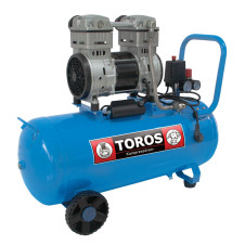 TOROS: ΑΕΡΟΣΥΜΠΙΕΣΤΗΣ OILFREE ΧΑΜΗΛΟΥ ΘΟΡΥΒΟΥ (SILENT) 50LT/2,0HP - 602088