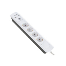 BULLE: ΠΟΛΥΠΡΙΖΟ ΜΕ ΠΡΟΣΤΑΣΙΑ 4 ΘΕΣΕΩΝ 3m +2x USB - 607049