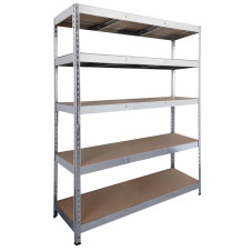 ΡΑΦΙΕΡΑ ΜΕΤΑΛΛΙΚΗ 100x50x200 ΓΑΛΒ. 300kg 5 ΡΑΦΙΑ MDF - 610418
