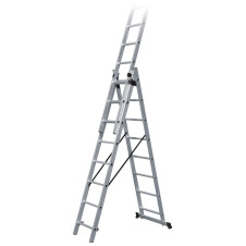 BULLE: ΣΚΑΛΑ ΑΛΟΥΜΙΝΙΟΥ ΤΡΙΠΛΗ ΕΠΕΚΤΕΙΝΟΜΕΝΗ - 3x9 ΣΚΑΛΙΑ - 631121