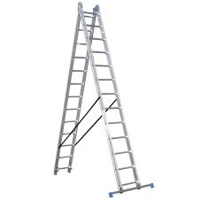 BULLE: ΣΚΑΛΑ ΑΛΟΥΜΙΝΙΟΥ ΔΙΠΛΗ ΕΠΕΚΤΕΙΝΟΜΕΝΗ PROFESSIONAL 2x9 ΣΚΑΛΙΑ - 631183