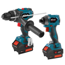 BULLE: 18V (BRUSHLESS) ΣΕΤ ΔΡΑΠΑΝΟΚΑΤΣΑΒΙΔΟ 100Nm + ΠΑΛΜΙΚΟ ΚΑΤΣΑΒΙΔΙ 220Nm, 2x5Ah Li-ion - 633323