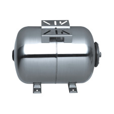 KRAFT: ΔΟΧΕΙΟ ΟΡΙΖΟΝΤΙΟ 50L INOX - 8 BAR - 1'' - 63634