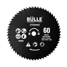 BULLE: ΔΙΣΚΟΣ ΚΟΠΗΣ ΞΥΛΟΥ 60 ΔΟΝΤΙΩΝ 115x9.5 mm - 64288