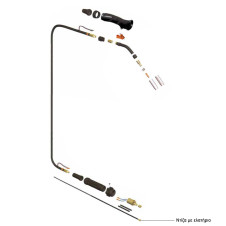 ΝΤΙΖΑ ΤΣΙΜΠΙΔΑΣ ΜΕ ΕΛΑΤΗΡΙΟ 3,4mt STEEL ΜΠΛΕ ΓΙΑ ΤΣΙΜΠ. MIG N15 - 660101