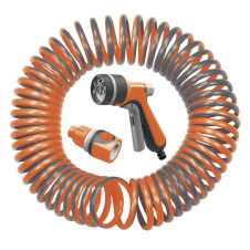 KRAFT: ΣΕΤ ΣΩΛΗΝΑ ΣΠΙΡΑΛ 15m ΜΕ ΠΙΣΤΟΛΙ ΝΕΡΟΥ - 692149