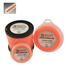 KRAFT: ΜΕΣΙΝΕΖΑ - ΝΗΜΑ ΚΟΠΗΣ ΤΕΤΡΑΓΩΝΗ ΕΛΙΚΟΕΙΔΗΣ TWIST ''D-TWIST'' Φ 4.00 mm ΣΥΣΚΕΥΑΣΙΑ 47 ΜΕΤΡΑ (450 gr) - 69346