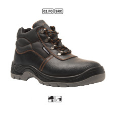 UNIMAC: ΜΠΟΤΑΚΙΑ ΕΡΓΑΣΙΑΣ ΑΠΟ ΔΕΡΜΑ BUFFALO - 01 F0, SR -  EN ISO 20347:2022 - ΜΑΥΡΟ, ΜΕΓΕΘΟΣ 47 - 710257