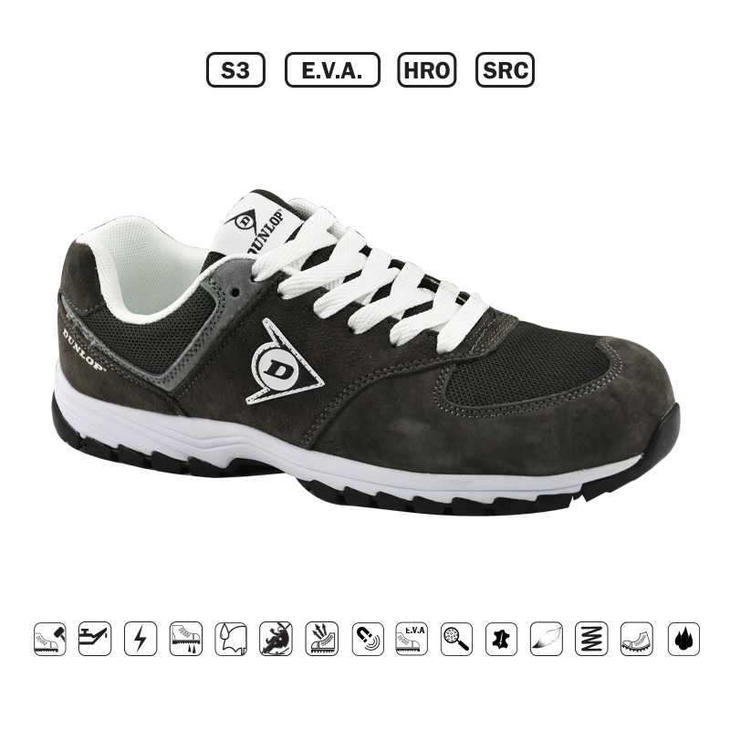 DUNLOP: ΠΑΠΟΥΤΣΙΑ ΕΡΓΑΣΙΑΣ SUEDE+MESH FLYING ARROW - ΓΚΡΙ - S3,E.V.A.,HRO,SRC- ΜΕΓΕΘΟΣ41 - 710844 DUNLOP: ΠΑΠΟΥΤΣΙΑ ΕΡΓΑΣΙΑΣ SUEDE+MESH FLYING ARROW - ΓΚΡΙ - S3,E.V.A.,HRO,SRC- ΜΕΓΕΘΟΣ41 - 710844