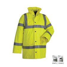 VIZWELL: ΜΠΟΥΦΑΝ ΥΨΗΛΗΣ ΔΙΑΚΡΙΤΙΚΟΤΗΤΑΣ FRANKFURT - ΚΙΤΡΙΝΟ - EN 471 3/2 & EN 343 3/1 - ΜΕΓΕΘΟΣ 2XL - 725012