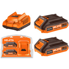 Σετ μπαταρίας HOJITA 20V 2x2.0Ah & φορτιστής 2Α - HOJITA (601001.0010)