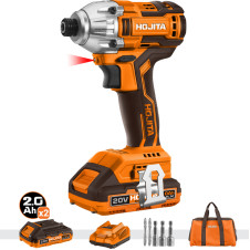 Παλμικό κατσαβίδι HOJITA Brushless 170Nm μπαταρίας 20V ΣΕΤ Τσάντα - HOJITA (601009.0000)