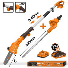 Τηλεσκοπικό κονταροπρίονο & ψαλίδι μπορντούρας HOJITA μπαταρίας 20V ΣΕΤ - HOJITA (601028.0006)