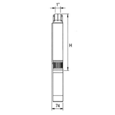 ΑΝΤΛΙΑ ΥΠΟΒΡ.3SDM2.5/20   -1HP220V
