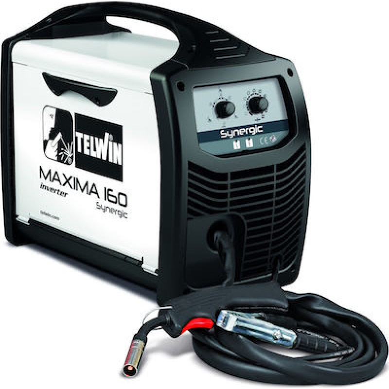 Ηλεκτροσυγκόλληση MAXIMA 160 SYNERGIC INVERTER 150A Σύρματος MIG-MAG/FLUX TELWIN (816085)
