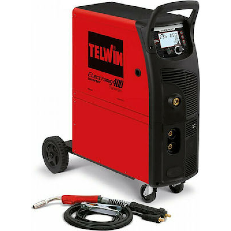 Ηλεκτροσυγκόλληση ELECTROMIG 400 SYNERGIC 400A INVERTER 400V Σύρματος (4σε1) MIG-MAG/FLUX-MMA-TIG TELWIN (816155)