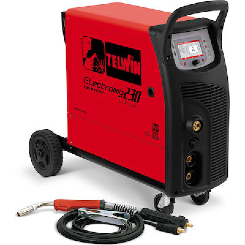 Ηλεκτροσυγκόλληση ELECTROMIG 230 WAVE SYNERGIC 240A INVERTER 400V Σύρματος Υψηλής Τεχνολογίας MIG-MAG/FLUX-MMA-TIG TELWIN (816060)