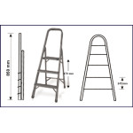 BULLE: ΣΚΑΛΟΣΚΑΜΠΟ ΜΕΤΑΛΛΙΚΟ SK - 2 ΣΚΑΛΙΑ - 631001